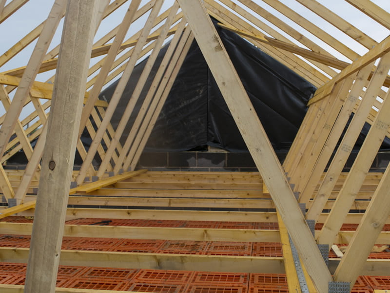 Spandrel Panels and Glulam - Aber Roof Truss